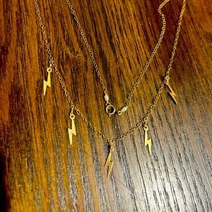 Delicate Raymond 18” Mini Lightning Bolt Necklace